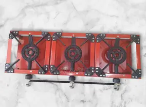 Double Triple Burner Gas Stove