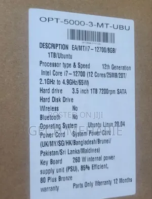 New Desktop Computer Dell Wyse 5000 8GB Intel Core I7 HDD 1T