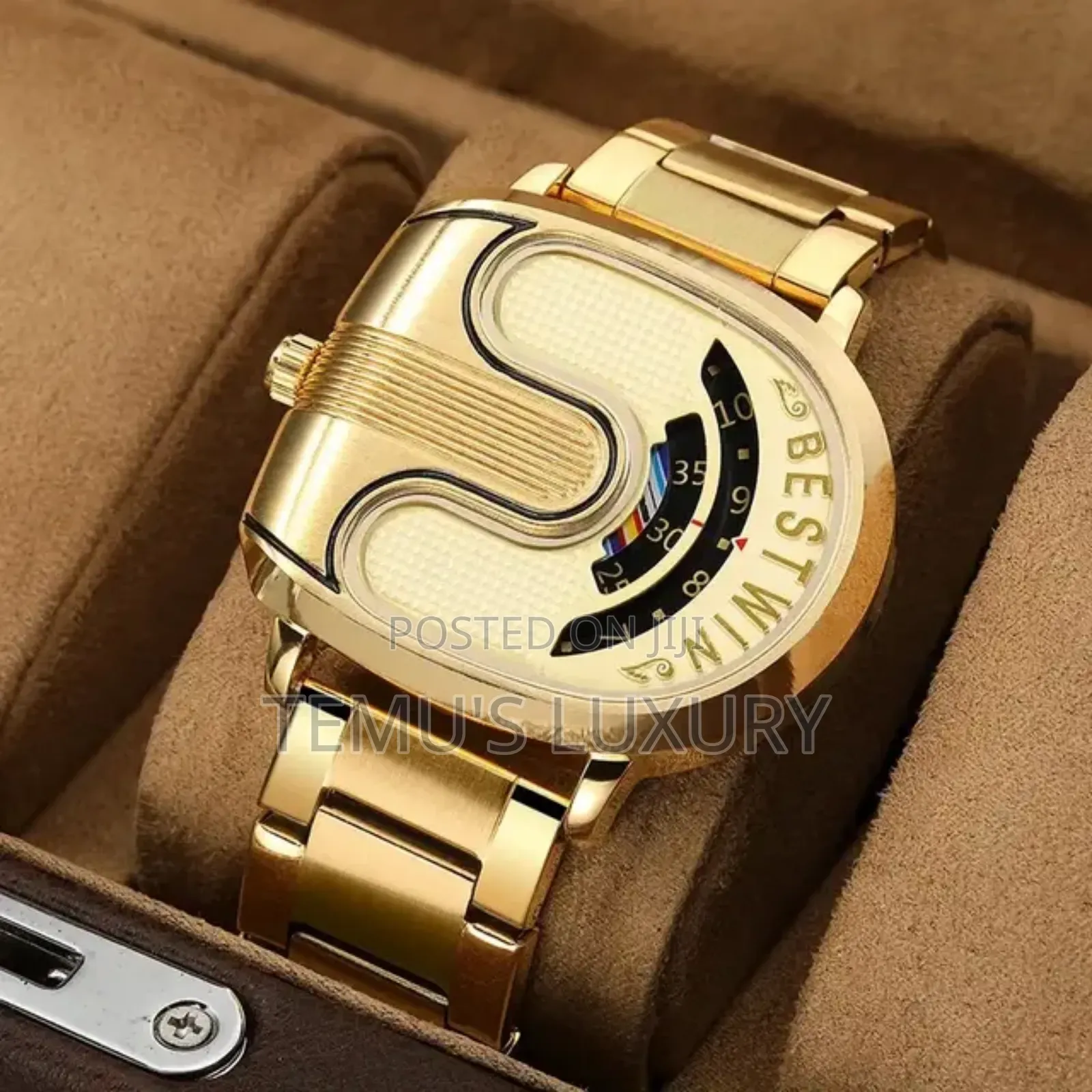 High Quality BESTWIN 988 Luxury Men's Quartz Watch