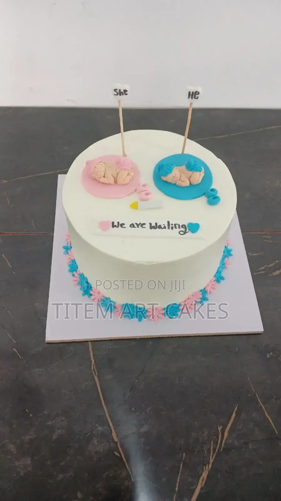 Gender Reveal Cake
