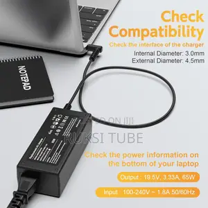 Hp Laptop Ac Adapter / Charger (Blue Pin)