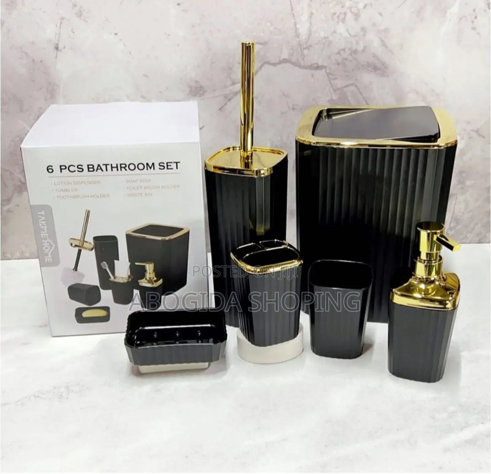 6-Piece Bathroom Set for All Your Cleaning Needs