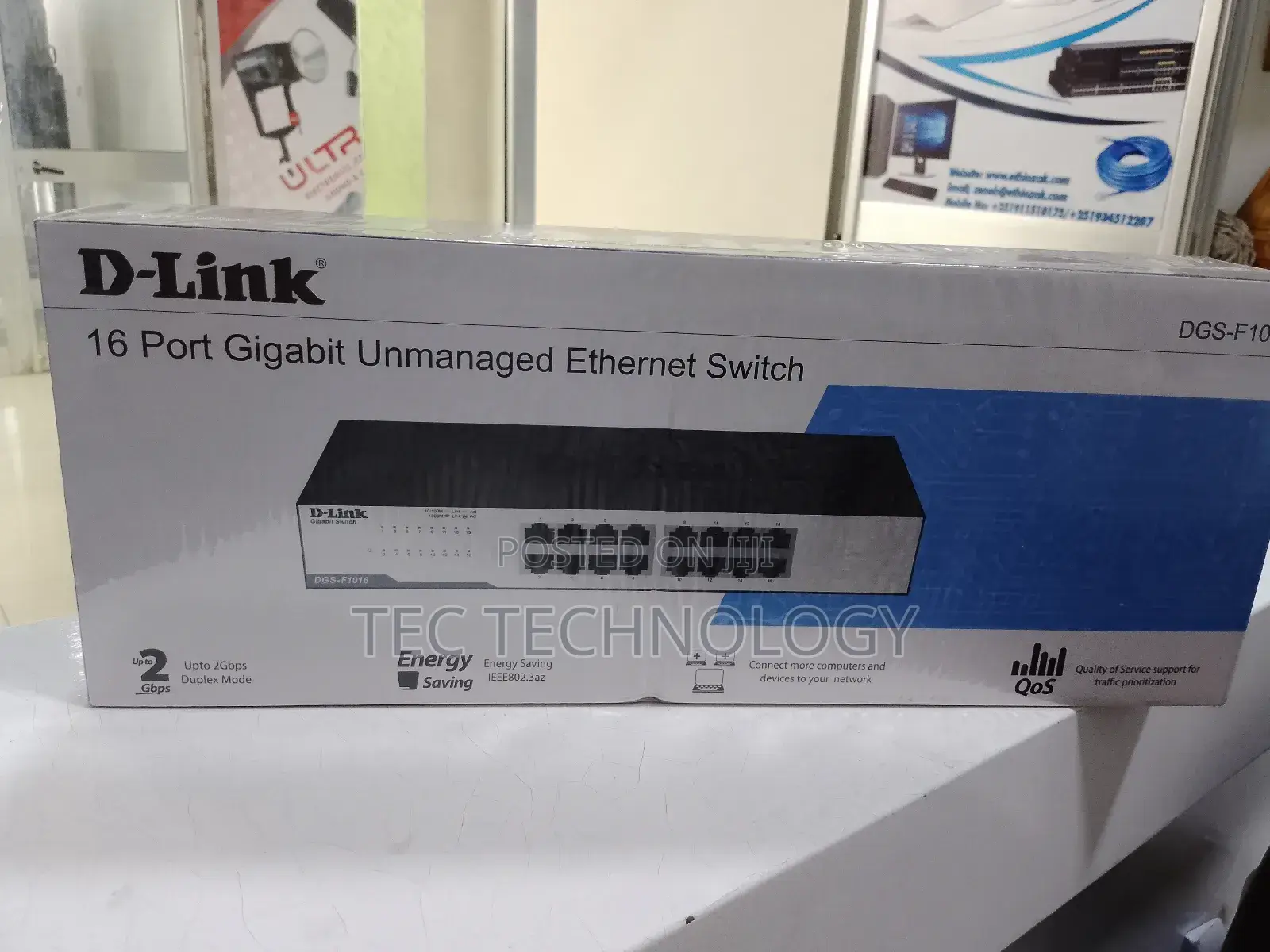 16 Port D-Link Rack Mount Gigabit Switch