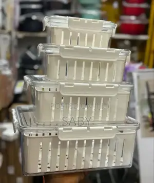 4pcs Storage Box For Fruit,Meat And Vegetables