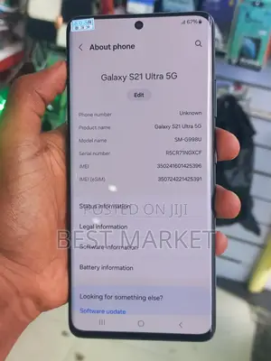 New Samsung Galaxy S21 Ultra 5G 256 GB Black