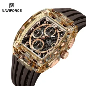 Naviforce Nf7105 Brown Men’S Casual Pu Strap Watch