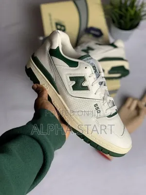 New Balance 550 White Green Sweatvintfr Master Quality Shoes