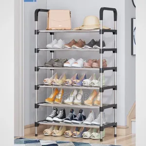 **"Space-saving Shoe Organizer – Holds Up To 18 Pairs"**