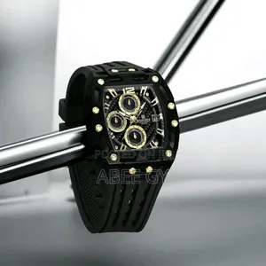 Navi Force Square Quartz Silicon Band Wrist Watches