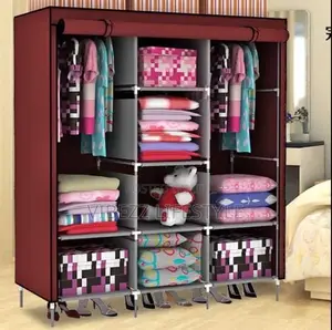 Triple Section Collapsible Closet – High Capacity Storage Wardrobe