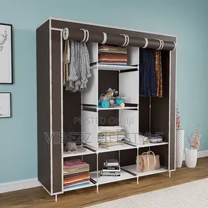 Modern 3-section Portable Wardrobe - ትልቅ ተንቀሳቃሽ የልብስ ቁምሳጥን