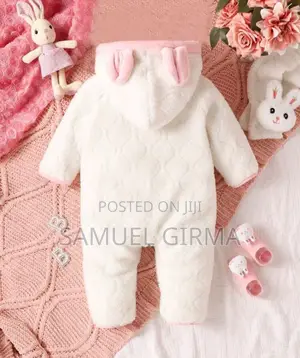 New Arrival Hooded Jumpsuit With Scarf /በጣም ወፍራም/