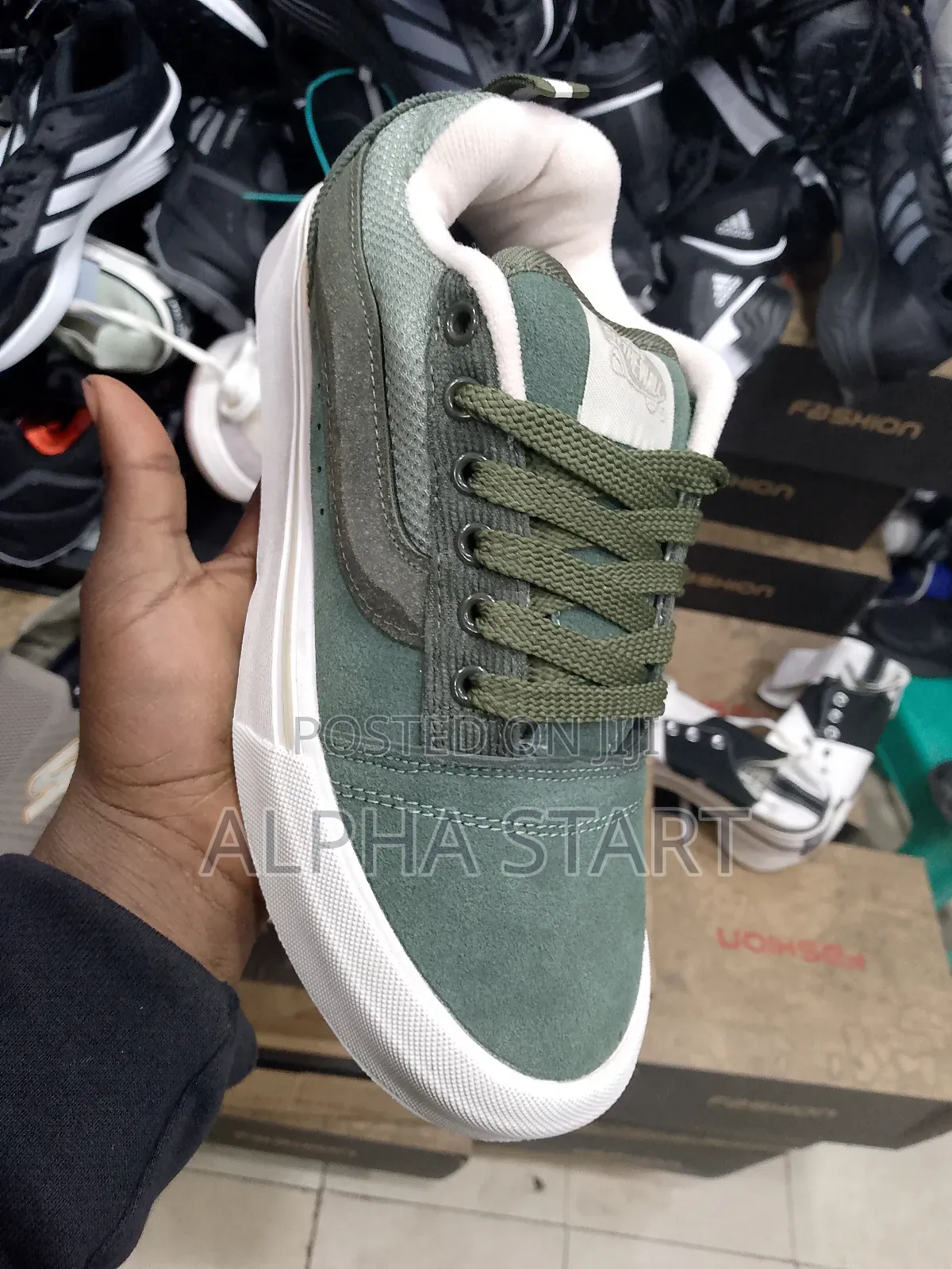 Vans Old School Knu Green 00 Master Quality Shoes for You