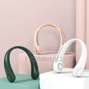 Portable Neck Cooler Fan Cordless Bladeless Fan 3 Spee