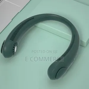 Portable Neck Cooler Fan Cordless Bladeless Fan 3 Spee
