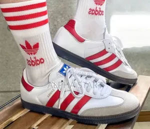  Adidas Samba OG 'Red Core White' WMNS Shoes