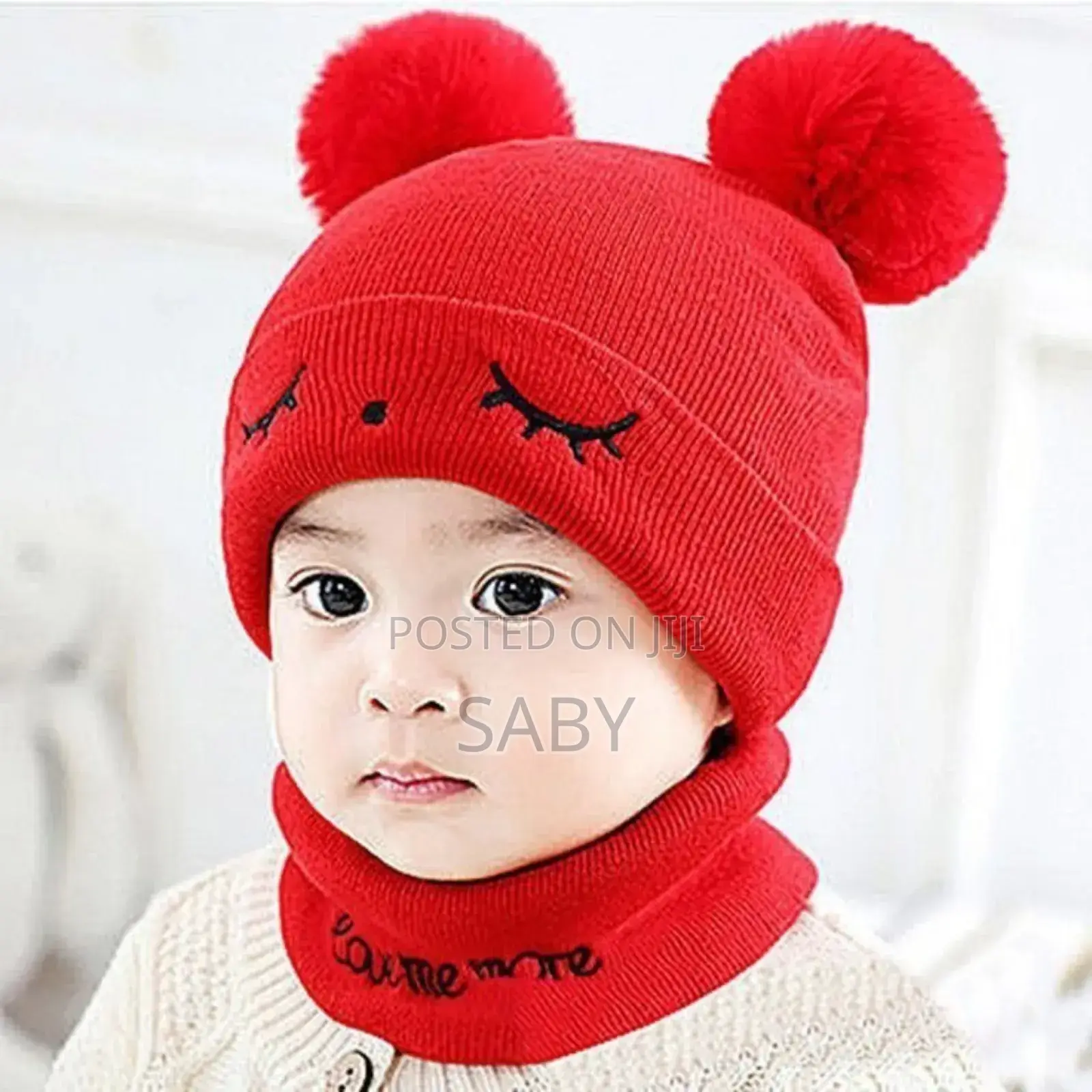 Toddler Knitted Hat Beanie Cap Scarf Set