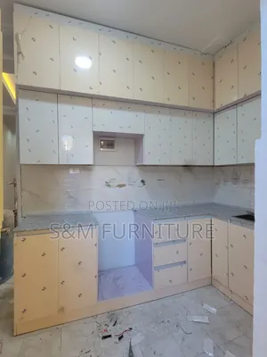 Multi Coloured Kitchen Cabinet Priced Per Square Meter.