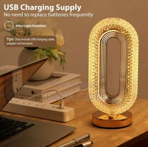 Crystal Quality Rechargeable Table Lamp