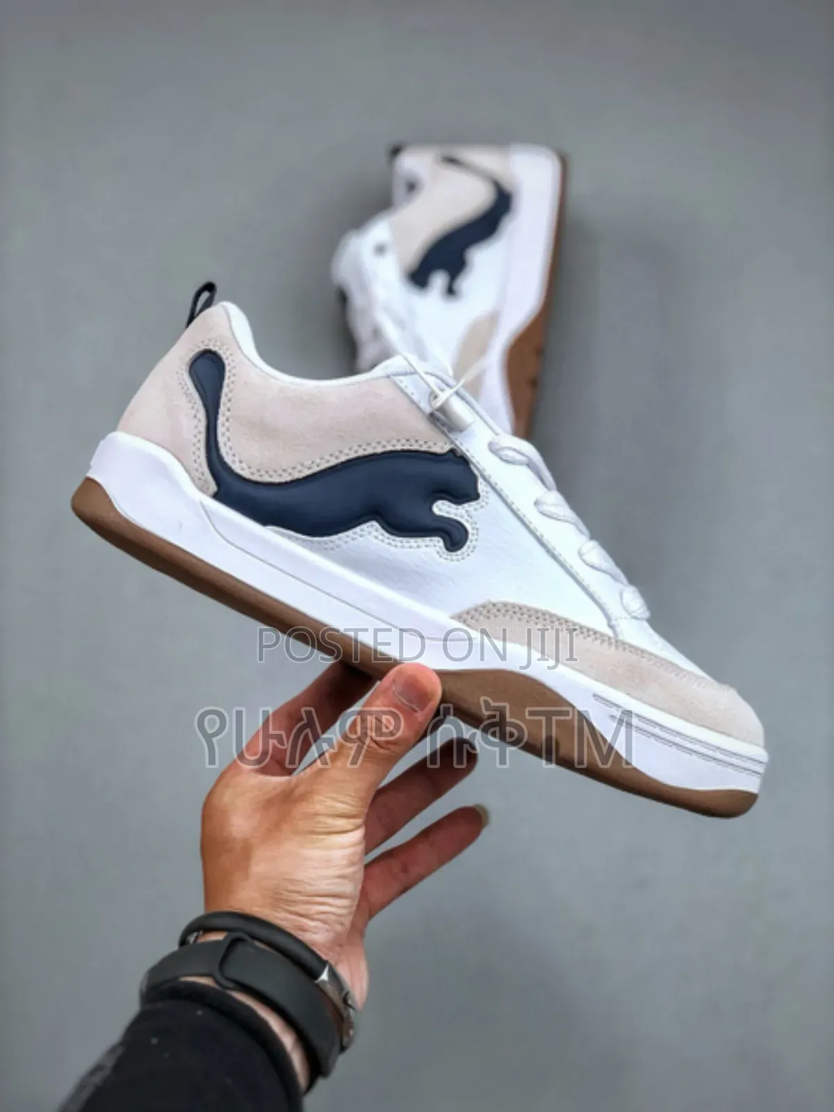 Original Puma Park Life Style 'White X Blue Logo' Shoes