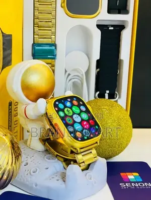 Premium Gold Dual Strap Smart Watch