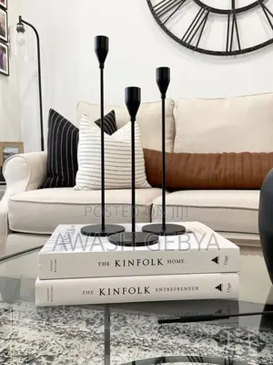 ለገና ስጦታ(Christmas Gift) Set of 3 Metal Candle Holders