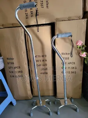 Elderly Walking Aid Safehappy four Feet Stable Walking Cane