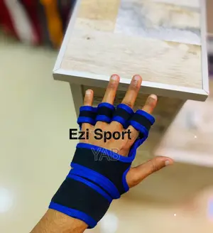 Blue Gym Gloves