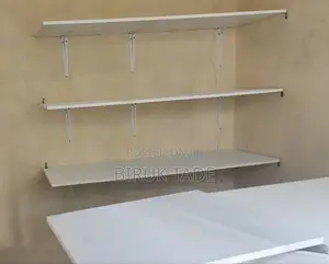 White Wall-Mounted Shelves 150×50
