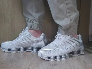 Nike Air Max Shox Tl White/Silver Shoes