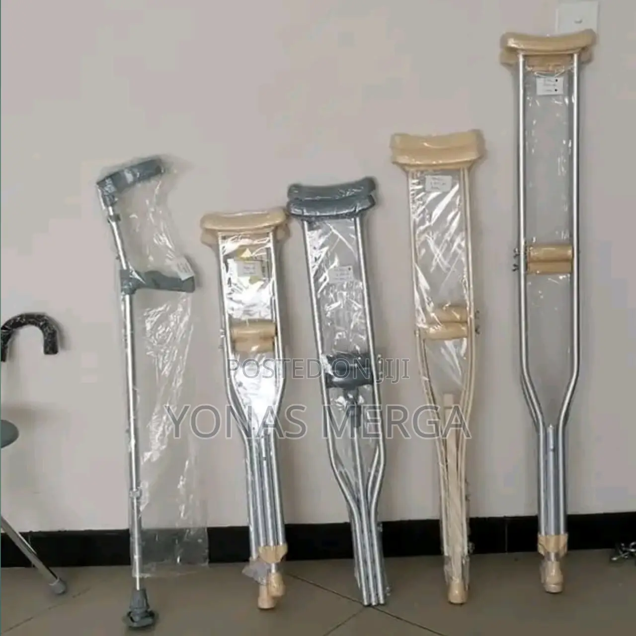 2pairs Alloy Crutches Adjustable嘅elbow Crutches愚kranch