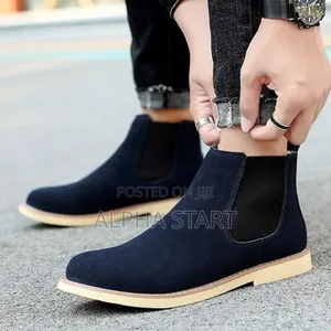 Chelise Boots Blue Black High Master Quality Shoes for You