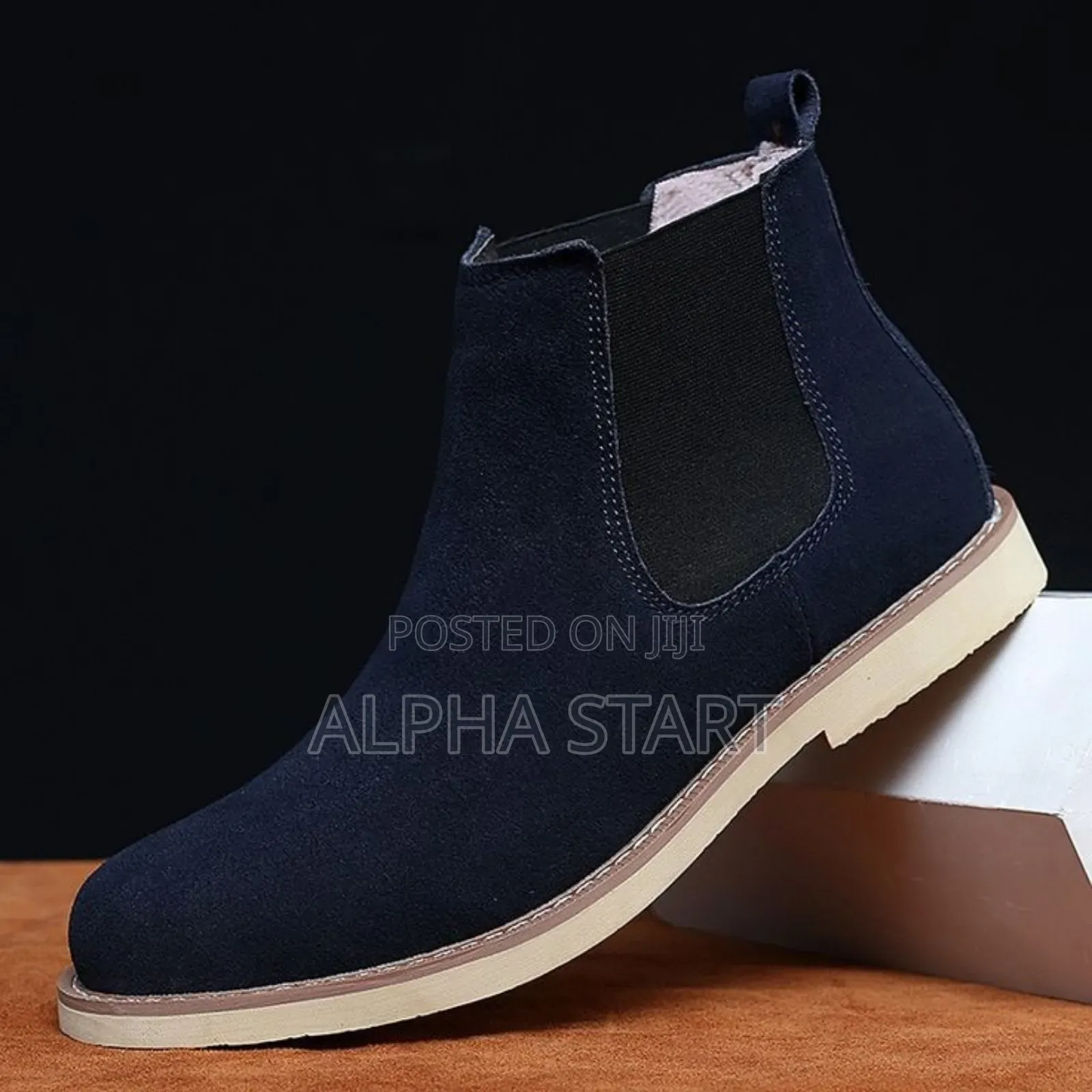 Chelise Boots Blue Black High Master Quality Shoes for You