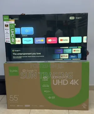 Syinix 55" Premium Uhd Smart Frameless Television
