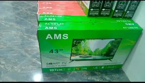 Ams 43 Inch Tv Double Glass Smart Uhd Tv