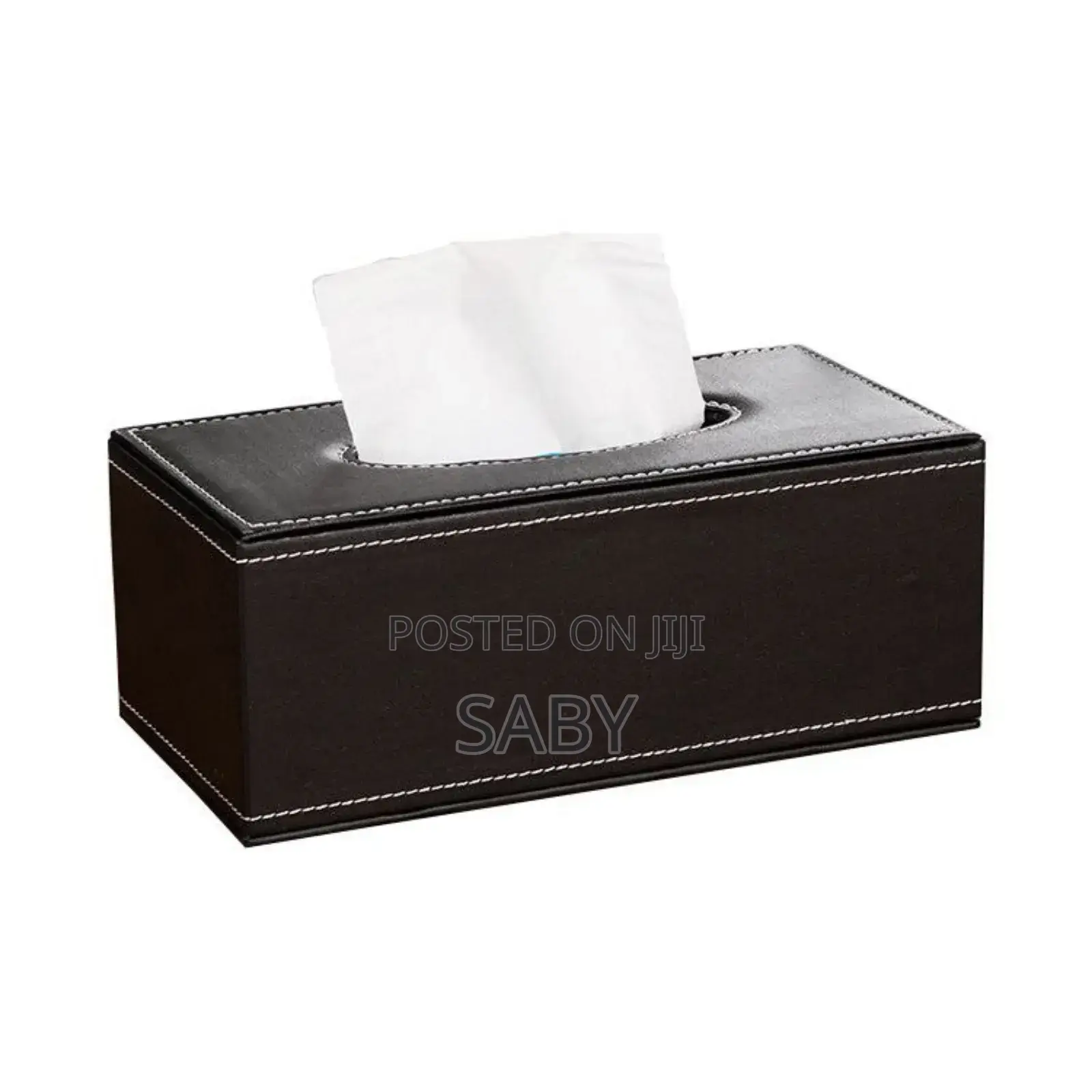 Rectangular Leather Tissue Box Cover