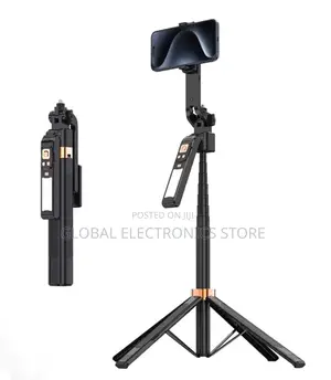 Smart Face Tracking Tripod With Fill Light (360° Rotating )