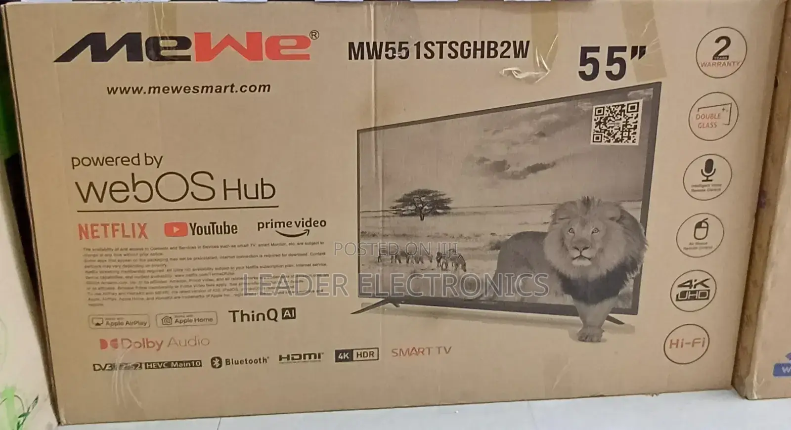 Mewe Tv 55 Inch Webos Hub Tv