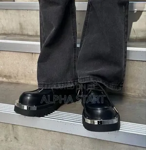 Men’S Casual Steel Toe Low Top Leather Shoes