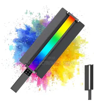 Portable RGB LED Stick Light Light (Removable Barndoor)