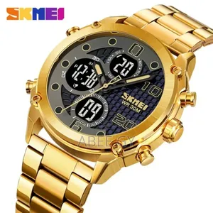 Skemi Fashion Luxury Stainless Steel Band Digital Watches