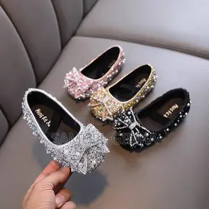 Mk- 0549 Girls Pearl Decor Princess Sandals