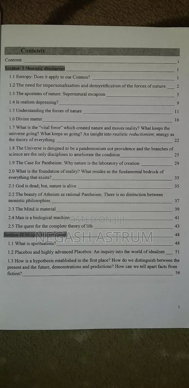 Natural Philosophy Book For Sale