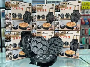 Sokany 3-in-1 Multi-functional Sandwich Waffle Maker