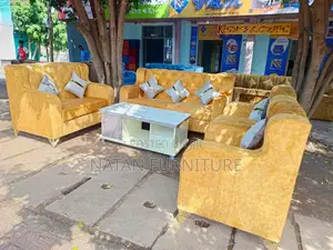 Sofa Set Three-Seater and Matching Single-Seater Armchairs
