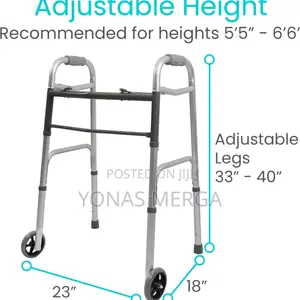 Folding Walker With 5 Inches Wheel毯type:Therapy Elderly Need