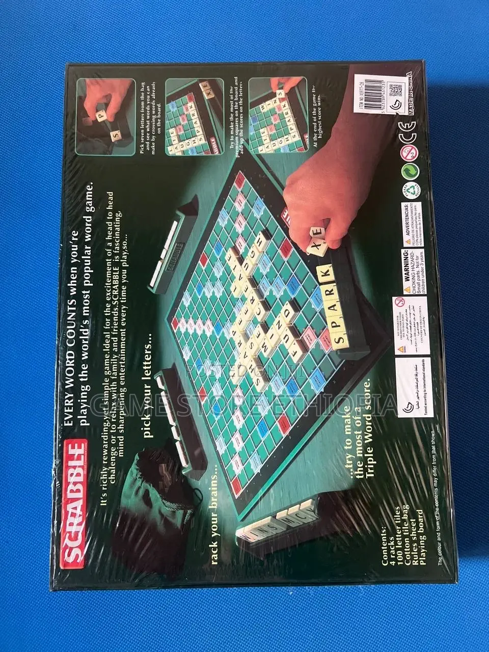 SCRABBLE | Family , Office Game ስክራብል የኢንግሊዘኛ ቃላትን ሚማሩበት ጨዋታ