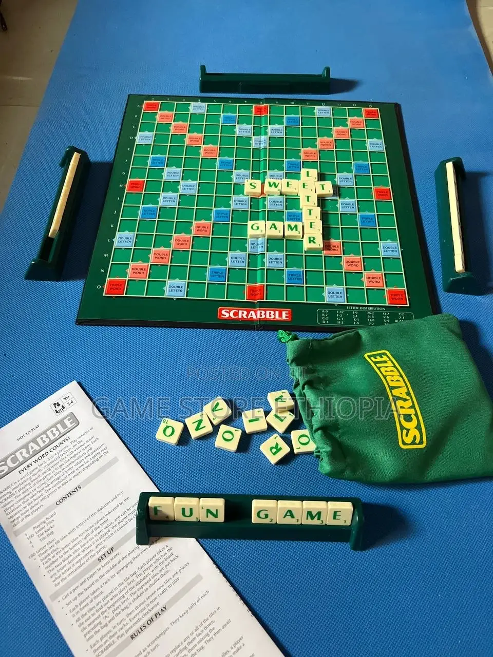 SCRABBLE | Family , Office Game ስክራብል የኢንግሊዘኛ ቃላትን ሚማሩበት ጨዋታ