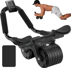 Auto-Rebound Abdomen Wheel - ጠንካራ የሆድ ስፖርት መስሪያ ማሽን