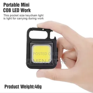 Rechargeable Mini LED Keychain Light 3-in-1